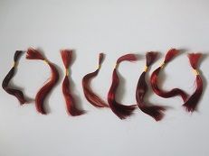 Red and Brown Double Drawn Hair