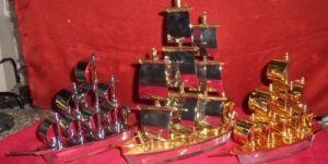 Metal Plated Decorative Ships