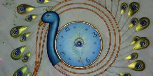 Peacock Clock