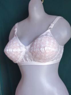 Cotton Chikan Bra (With Pad)