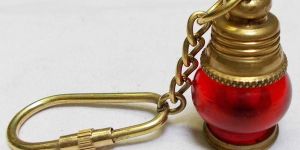 Brass Lamp Keychain