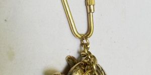Brass Turtle Keychain