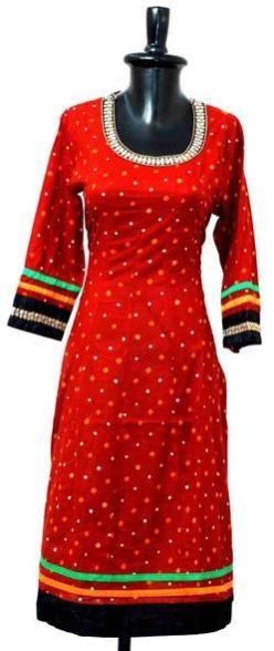 Cotton Satin Kurti