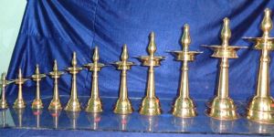 Brass Diya Stands (Deep Middle)
