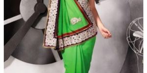 Green Color Georgette Saree