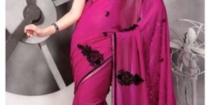 Pink Party Wear Saree - Desire Collection