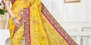 RB-1002 Yellow Regal Beauty Designer Party Wear Saree