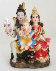 Polyresin Shiv Parvati Parivar Statue