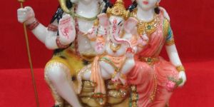 Polyresin Shiva Family Statue