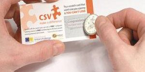 Plastic Scratch Card