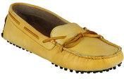Yellow Loafers Leather Shoes