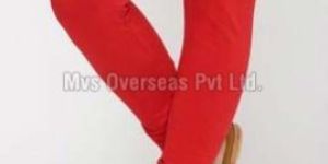 Ladies Red Leggings