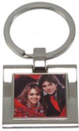 Square Metal Keychain