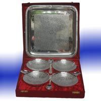 Brass Tray Set