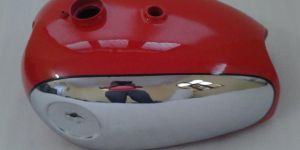 Red Painted Chrome Petrol Tank
