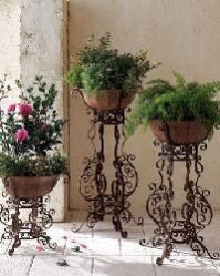 Wrought Iron Planters