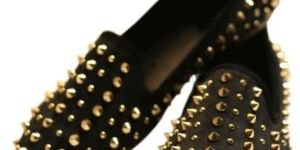 Fabulous Round Toe Spikes Decoration Loafers for Women