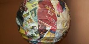 News Paper Round Lantern