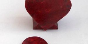 Stone Valentine Coasters Heart