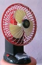 Table Fan with LED Lights