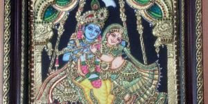 Radha Krishna Tanjore Paintings