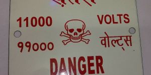 11000 Volt Danger Board