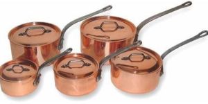 Copper Sauce Pan Set