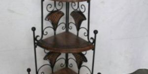 Wrought Iron Corner Shelves