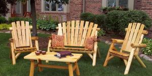 Wooden Lawn Chair Set