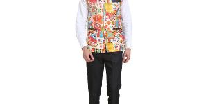 Mens Multicolor Waistcoat