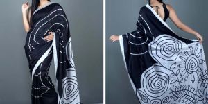 Hand Painted Silk Saree