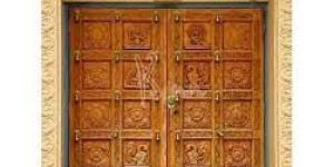 Wooden Temple Doors