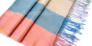 Silk Cashmere Stole - (ds Ft 10 Fb)