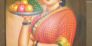Fruit Lady Oil Painting