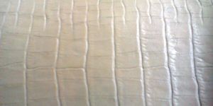 Split Finished Crocodile Suede Leather