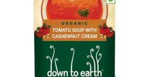 TOMATO SOUP WITH CASHEW NUT CREAM SOUP