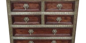 Wooden Brass Fitted Chest Drawer
