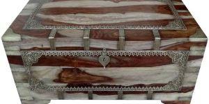 Wooden Brass Fitted Gujarati Box