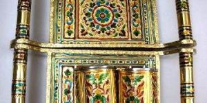 Two Steel Golden Glass with Golden Trey