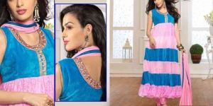 READYMADE ANAKALI SUIT VELVET AND NET 01