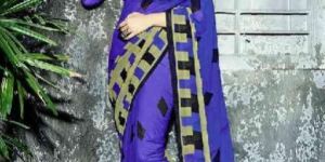RICH FEEL DESIGNER PRINTED GEORGETTE SAREE 1