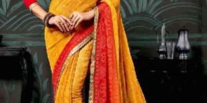 ZAREEN STYLISH CHIFFON WITH LACE SAREE 1