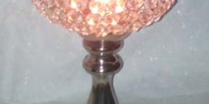 Candle Holder with Crystal