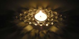White Crystal Tealight ( Deep )