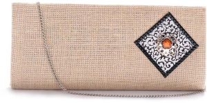 Escobar Designer Beige Party Clutch