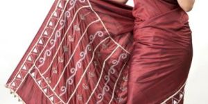 Hand Stiched Silk Saree