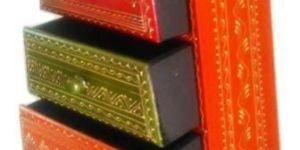 WOODEN TEPPER 5 DRAWER BOX