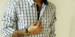 Mens Check Semi Casual Shirts