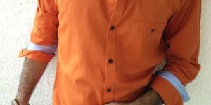 Mens Plain Semi Casual Shirts