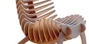 Wooden Fishbone Chairs